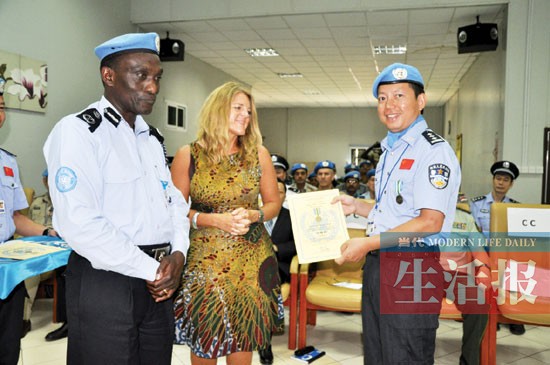 維護(hù)南蘇丹和平 廣西維和警隊(duì)獲聯(lián)合國(guó)和平勛章