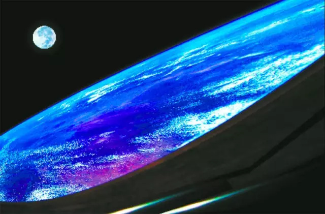 楊利偉在天空拍攝的作品